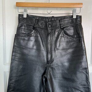 100% Real leather pants size 8